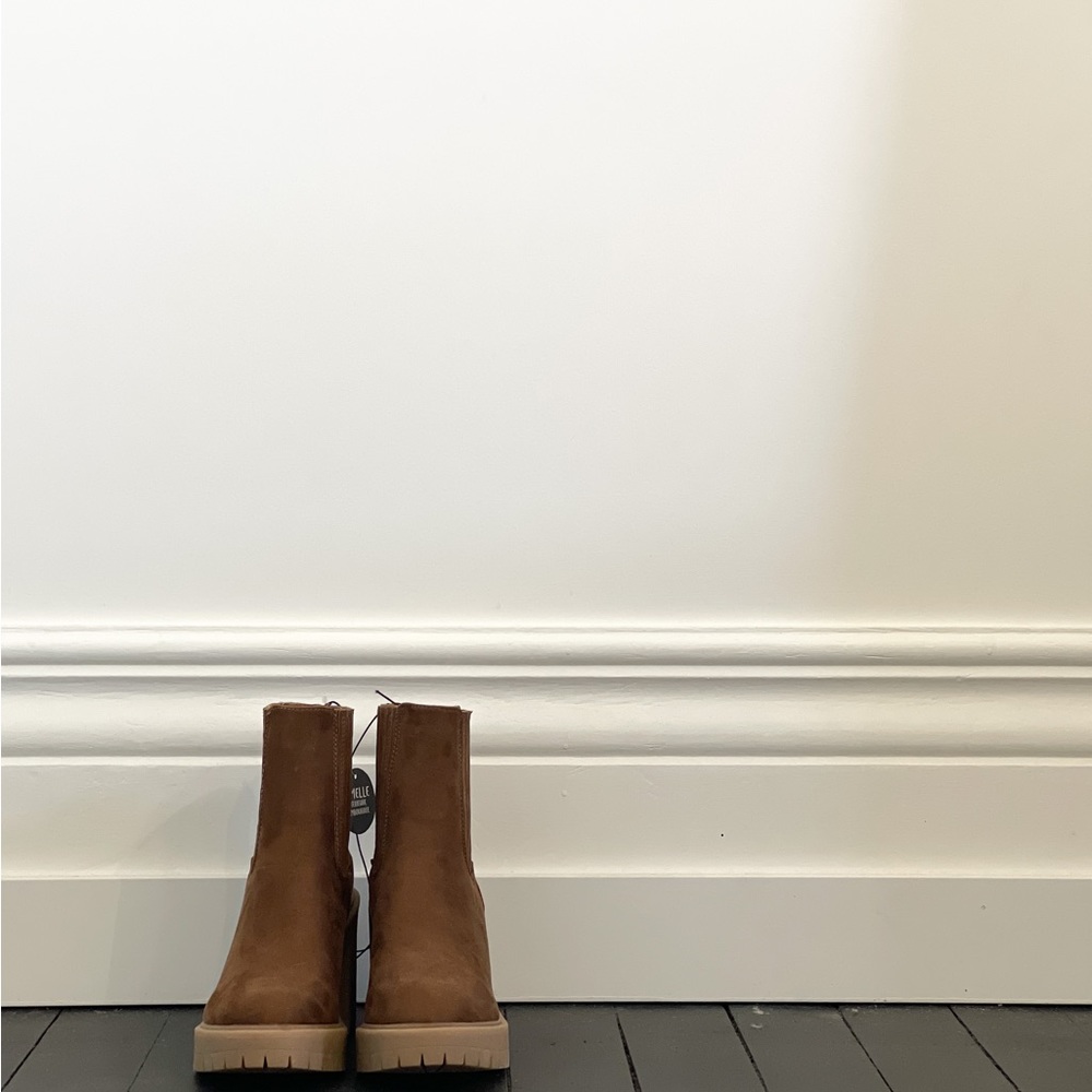 Faux Suede High Heel Boot